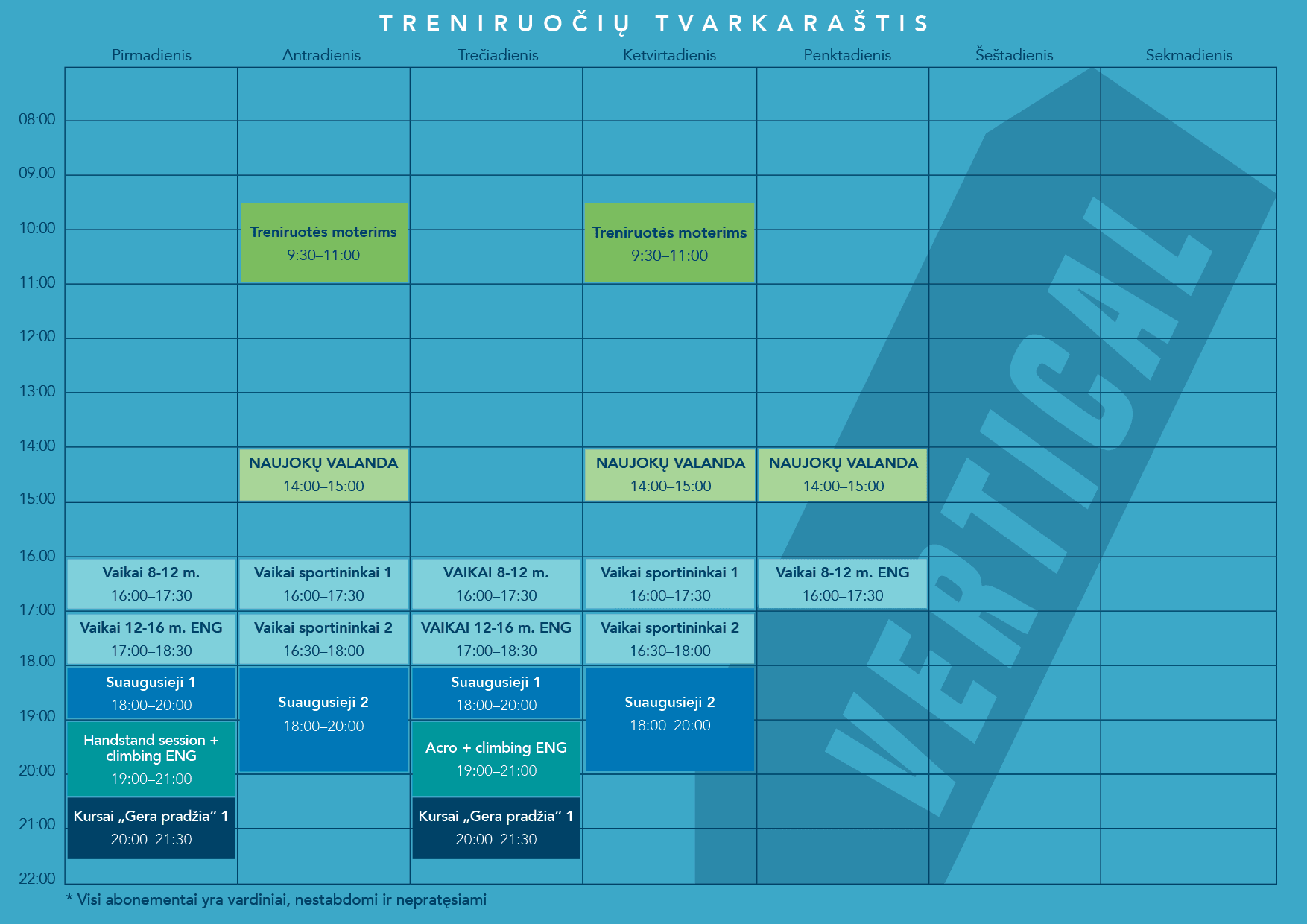 schedule